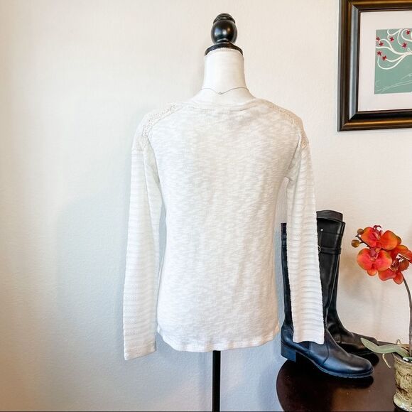 🍋 One September • Long Sleeve Ivory Lace Top - Picture 4 of 8